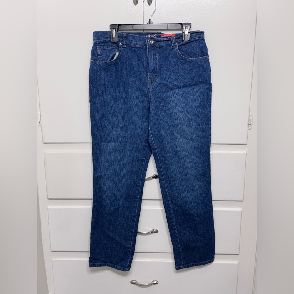 Style & Co. Dark Blue Straight Leg Jeans